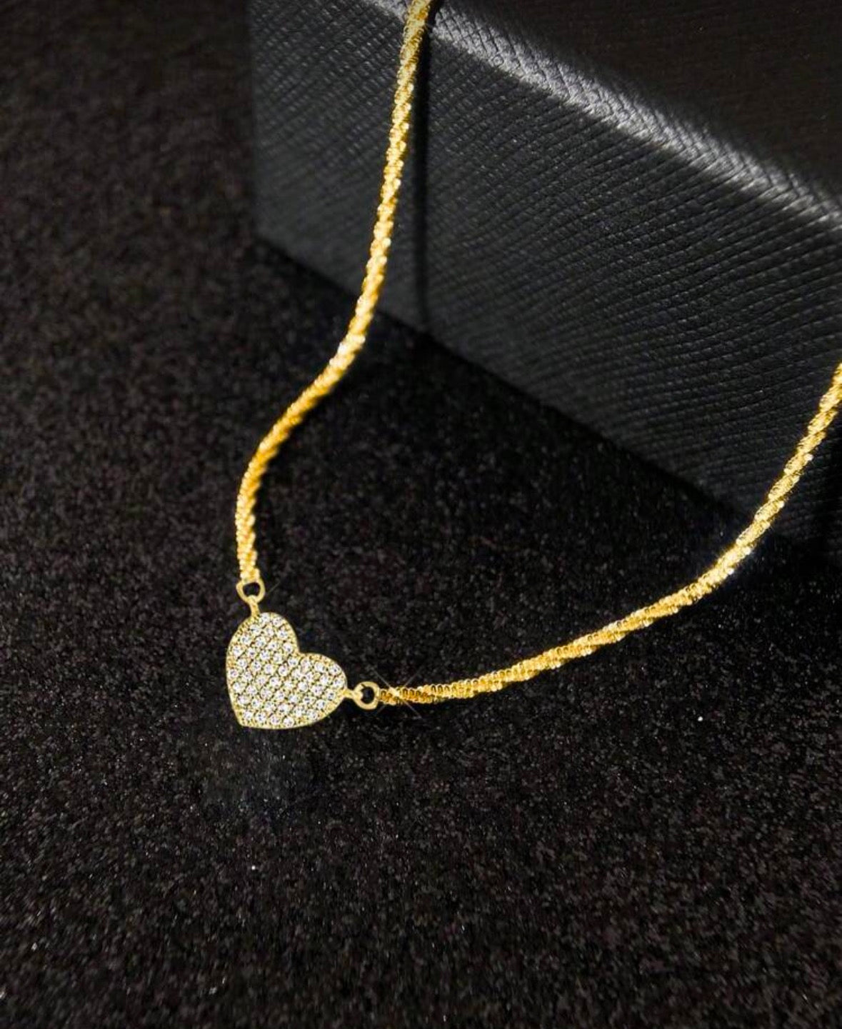 925 Radiant Love: The Pave Heart Necklace