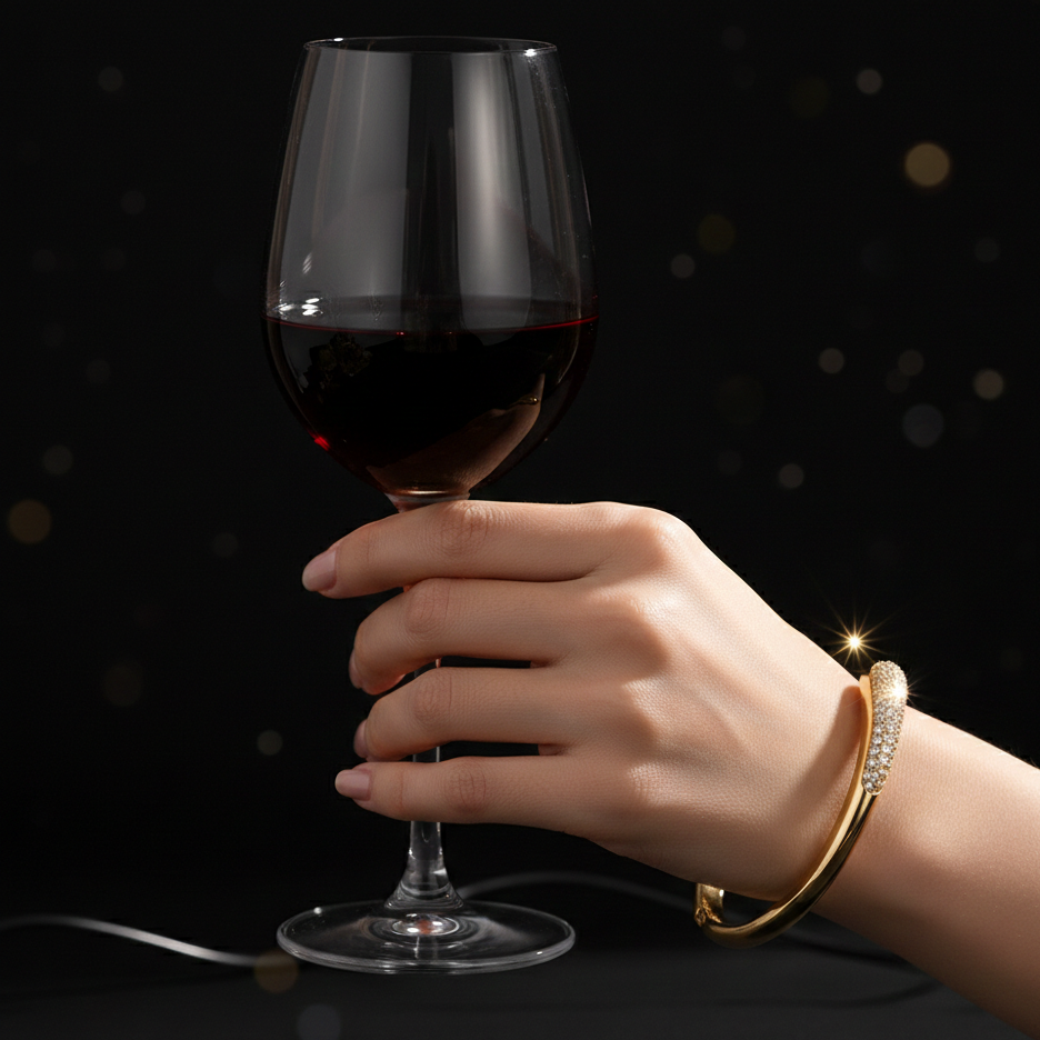 The Serpentine Pavé Bangle