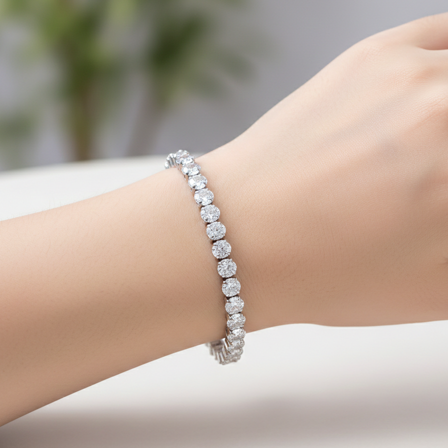 The Rose Petal Tennis Bracelet